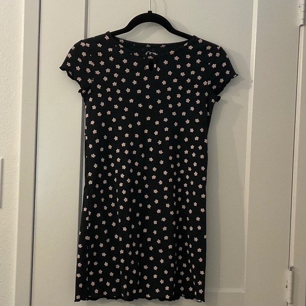 Black flower dress